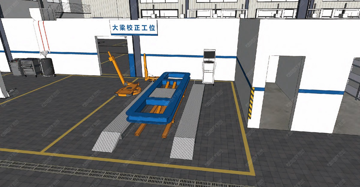 車身校正工位